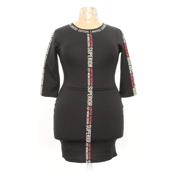 Redfox Black Bodycon Dress — L — NWOT - Picture 1 of 7